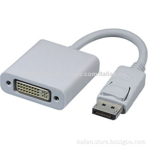 High-end DisplayPort to DVI Adapter Cable, 24 + 1, 64uA Standby Mode Current